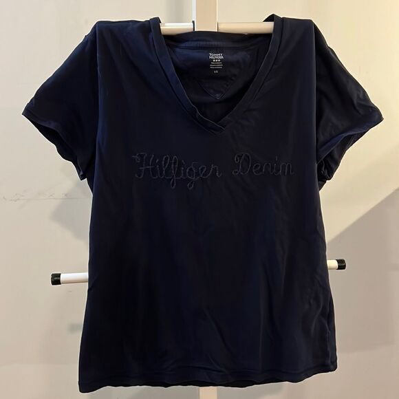Tommy Hilfiger size large ladies navy blue shirt. - Picture 1 of 3